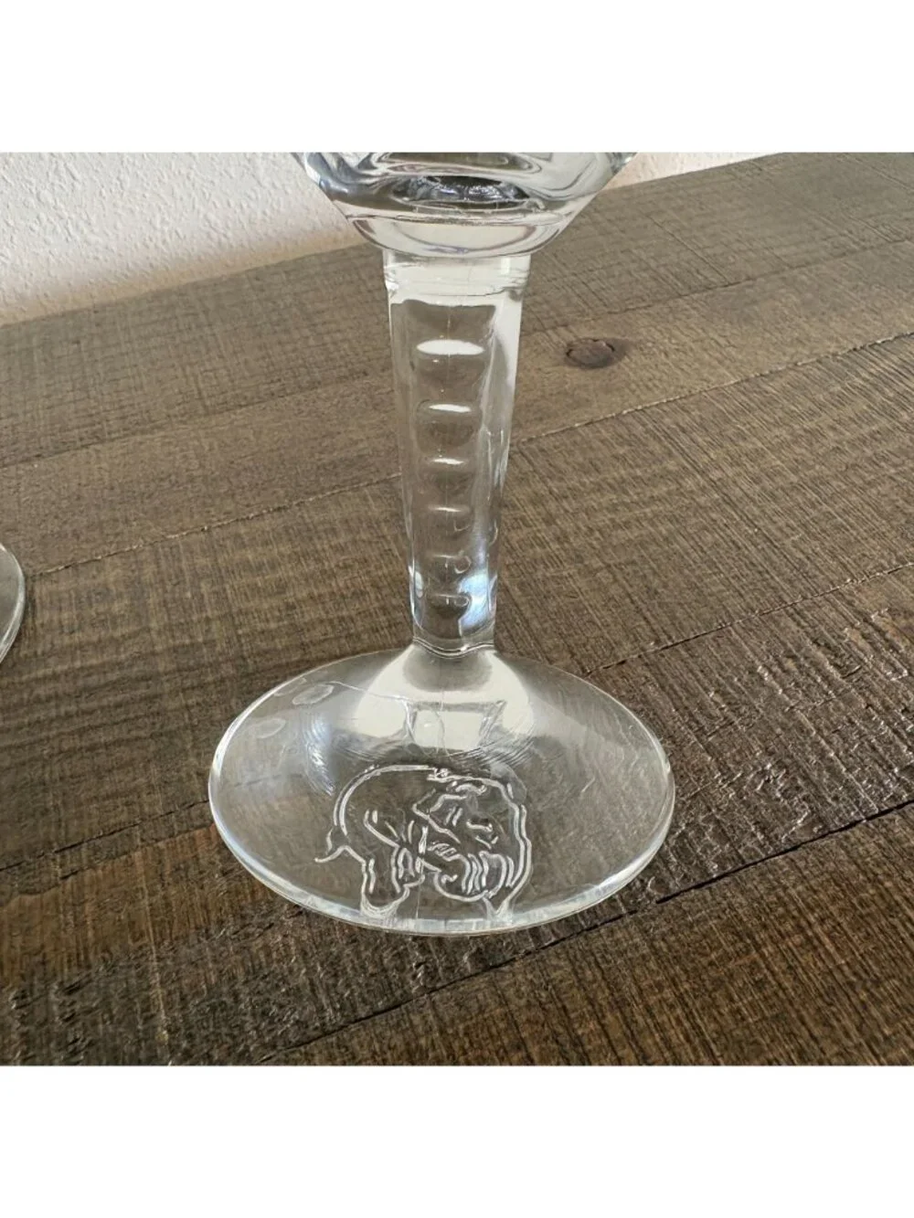 Delirium Stemmed Chalice Beer Glass Pink Elephant Set of 2 Glasses‎ Belgium